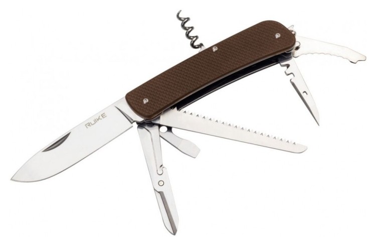 Многофункциональный нож Ruike Criterion Collection L42 коричневый, FNR_L42-N