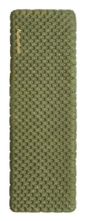 Матрац туристичний надувний одномісний Naturehike CNH22DZ018, надлегкий, 183x64x7 см, зелений, для туризму із мішком для надування, FNR_6975641888611