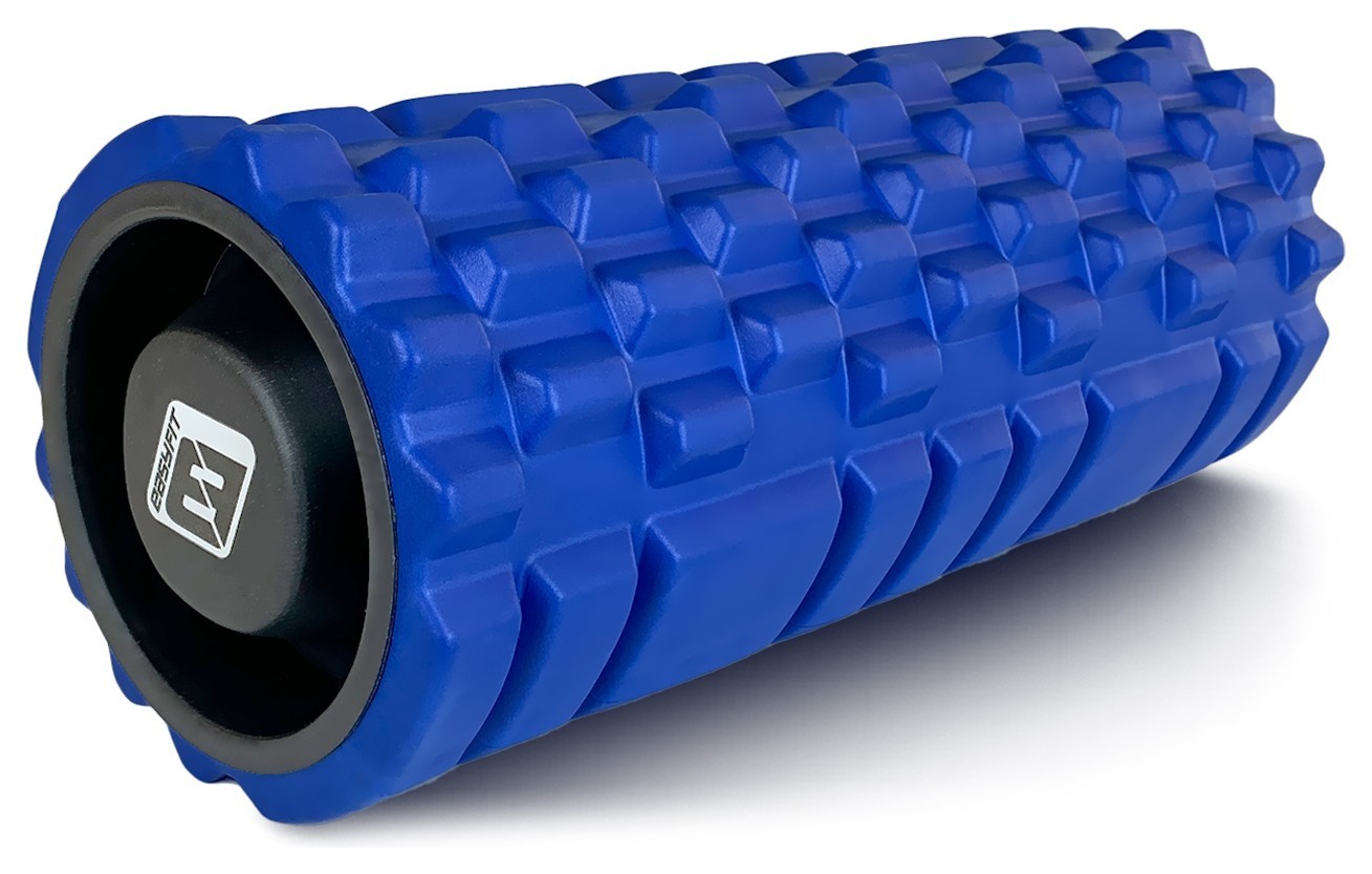 Масажний ролик EasyFit Grid Roller 33 см v.1.1 міцний масажер (синій), EFIT_EF-2020a-BL