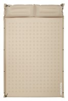 Матрац туристичний із подушкою, самонадувний двомісний Naturehike CNK2550WS025, вологостійкий, 200х130х6 см, бежевий