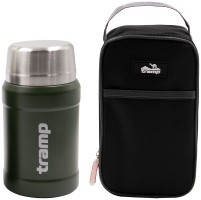 Термос TRAMP с широким горлом 800 мл в чехле UTRC-132 Оливковый