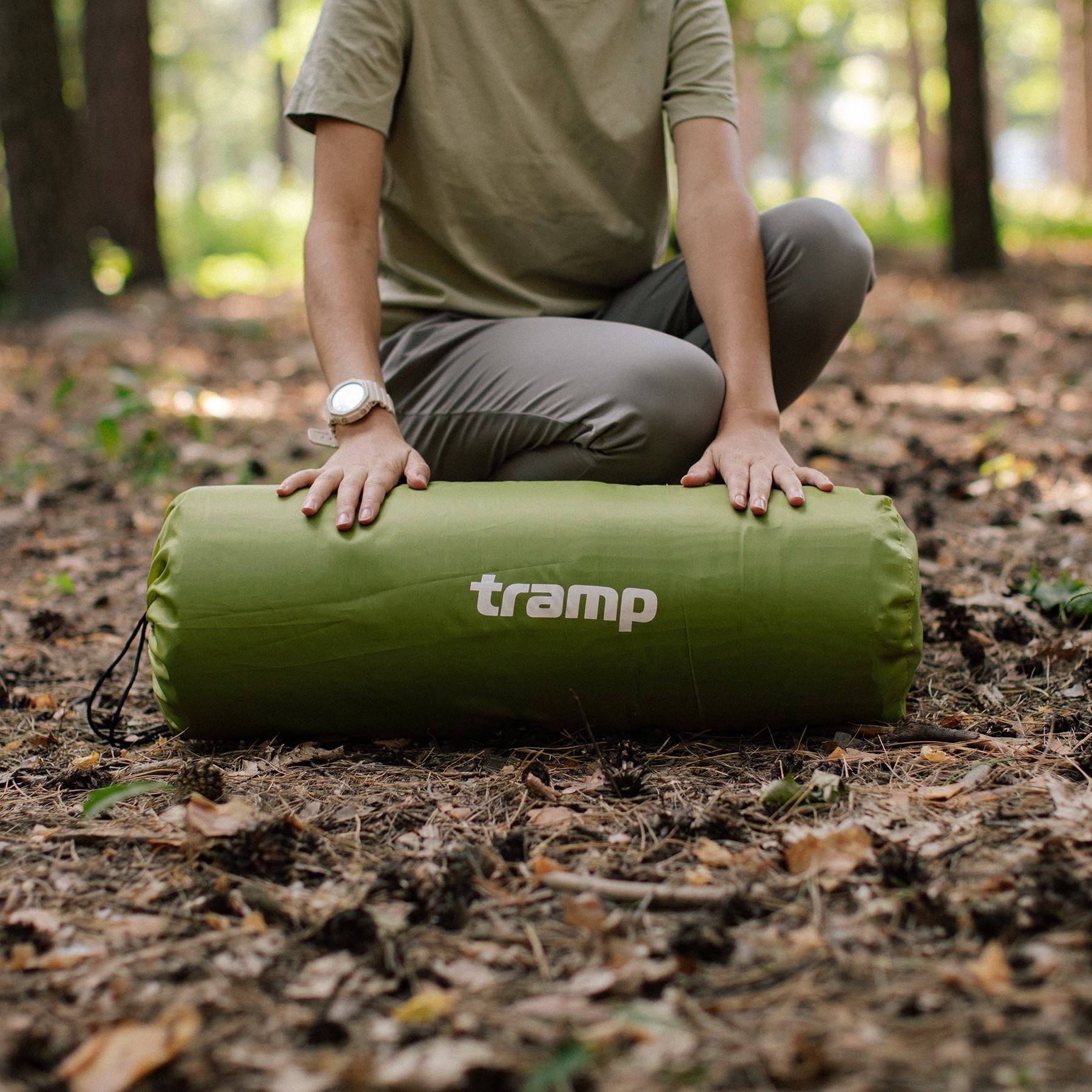 Коврик самонадувающийся Tramp COMFORT olive 190x60x3 UTRI-015, 