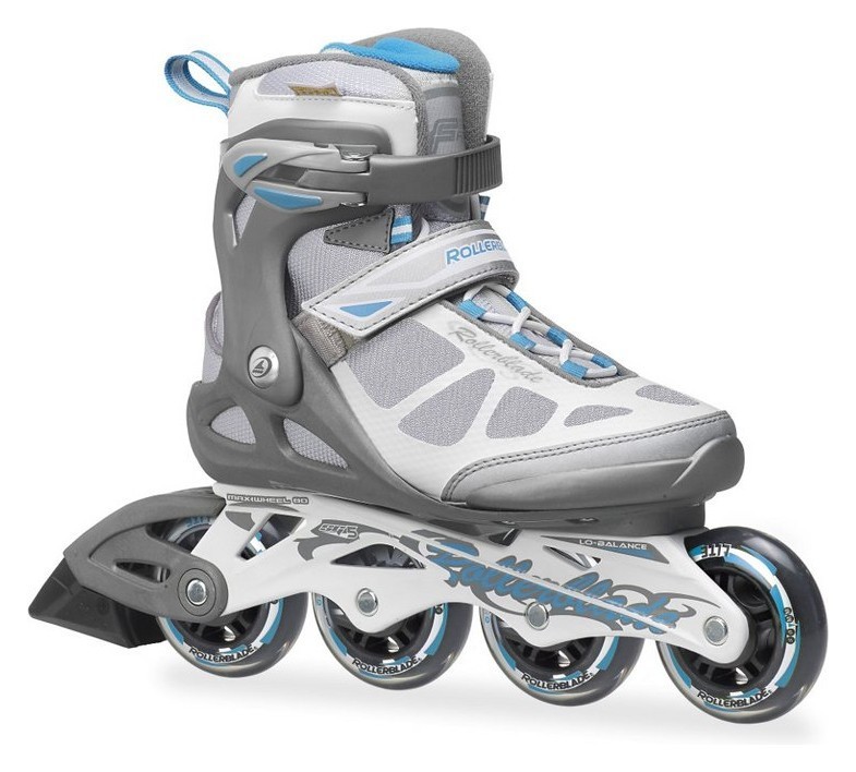 Роликові коньки для дорослих Rollerblade MACROBLADE W 35 (5US) 220мм Anthracite/light blue (07356700 9A6), RCH_11008