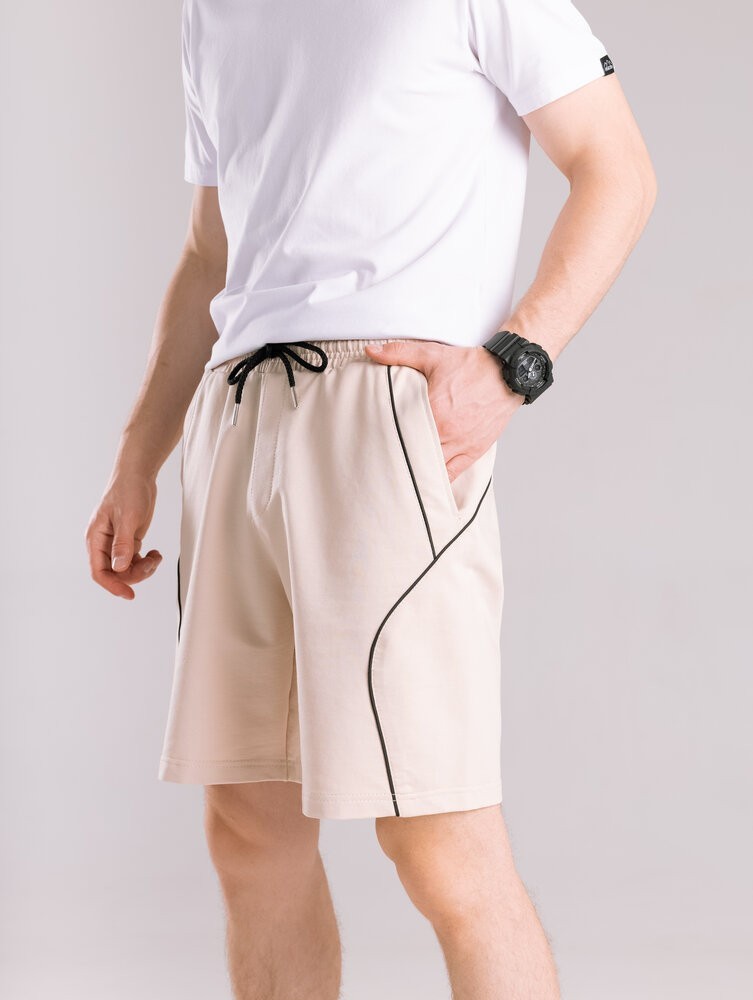 Бежеві літні шорти для чоловіків. Повсякденні шорти чоловічі Pobedov Shape, POB_00000008967