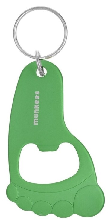 Munkees 3431 брелок-відкривача Foot grass green, 3431-GG
