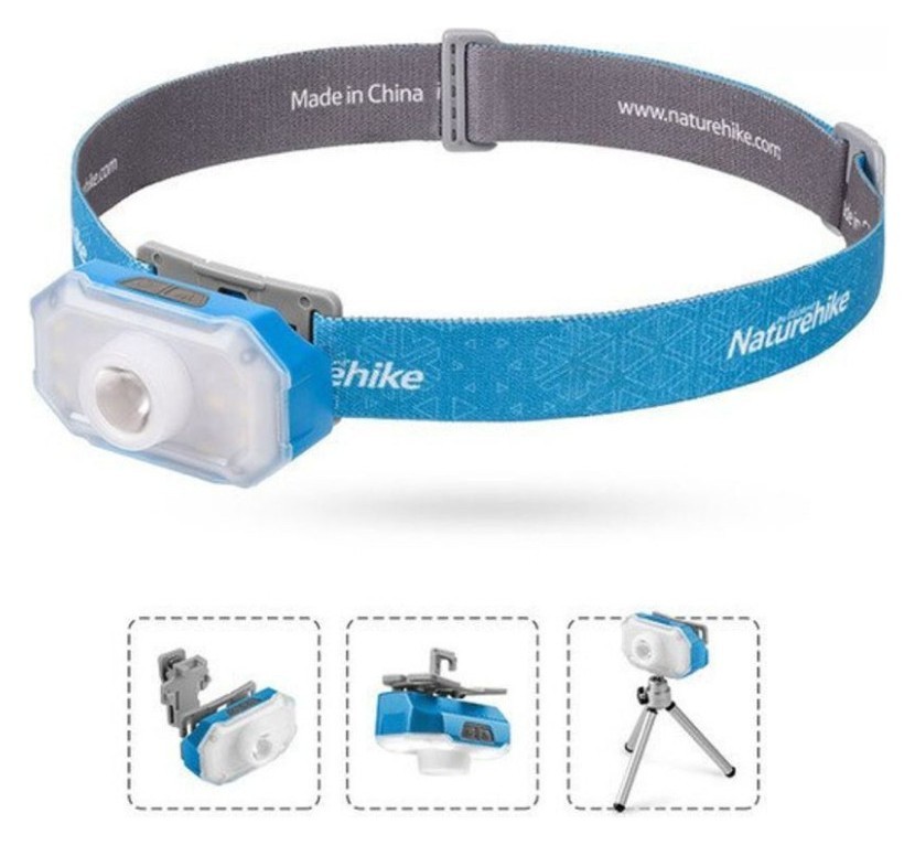 Ліхтар налобний Naturehike NH18T001-A, блакитний, FNR_6927595735138