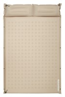 Матрас туристический с подушкой, самонадувающийся двухместный Naturehike CNK2550WS025, влагостойкий, 200х130х3 см, бежевый.