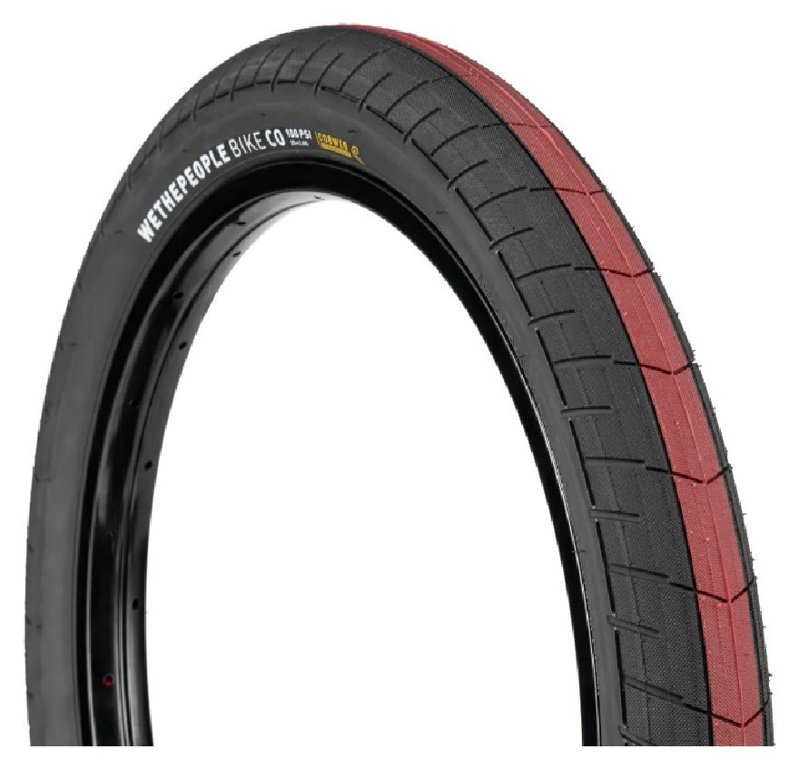 Покрышка WeThePeople ACTIVATE черная с красной полосой по центру 20"x2.4" 100 PSI, VELD_4055822526166