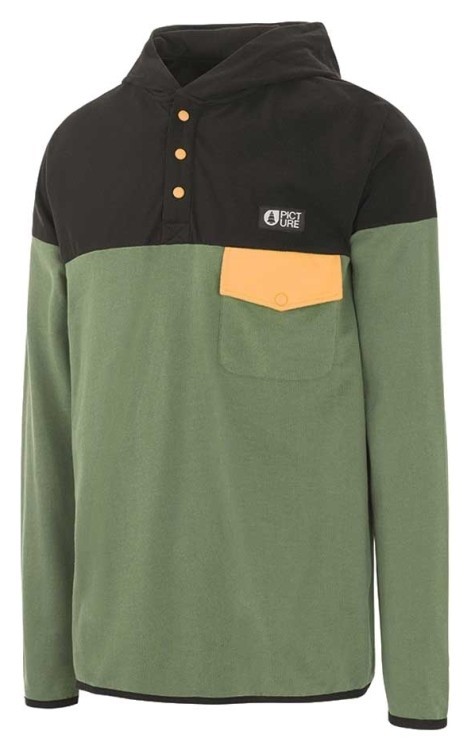Толстовка женская Picture Organic Newport Hoody army green, MSW260B-S