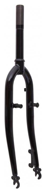 Вилка 26" Жорстка Сталь 1-1/8 rod-190 різьб. disc/v-br чорний, FRK-26-B18