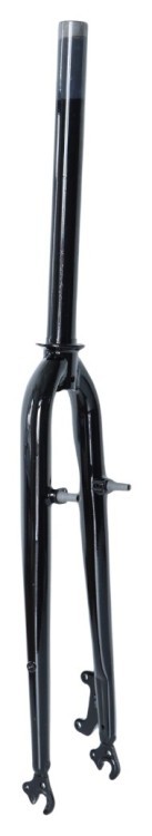 Вилка 28" жорстка ST 1-1/8 шток-290mm безрізьбова disc/v-br чорний, FRK-28-371