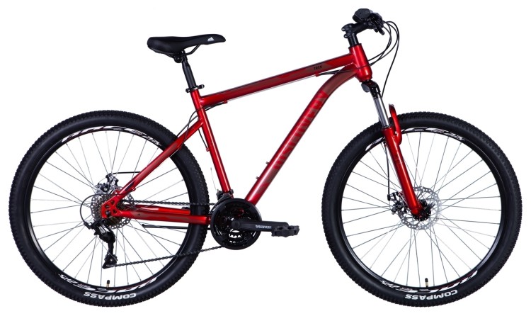 Велосипед 27.5" Discovery TREK 2024 (красный), OPS-DIS-27.5-060