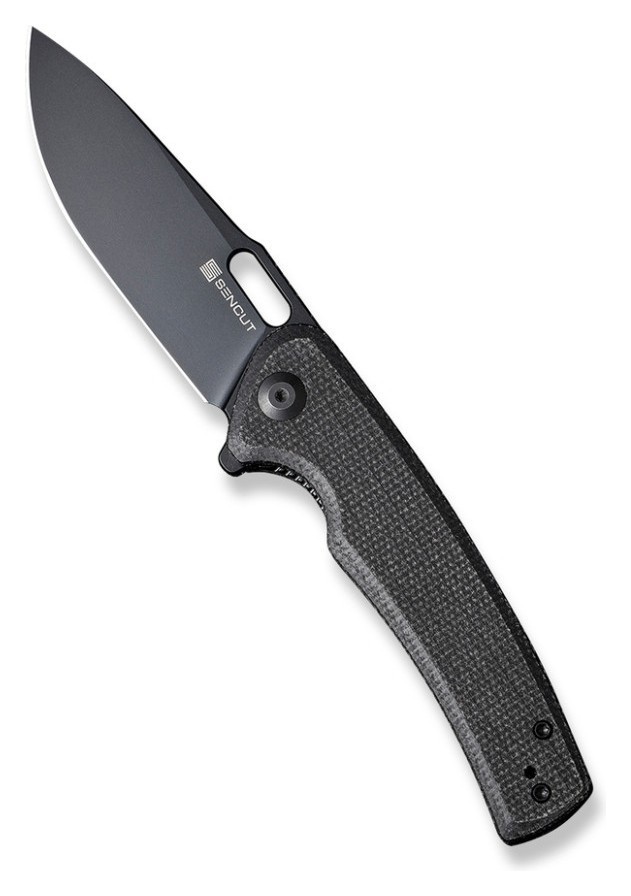 Ніж складаний туристичний Sencut Vesperon, (8.5 см) 9Cr18MoV / Micarta чорний, FNR_S20065-3