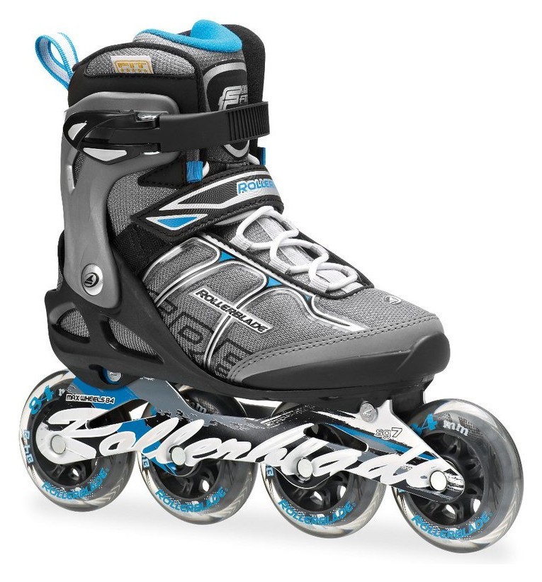 Роликові коньки для дорослих Rollerblade MACROBLADE 84 ALU W 36.5 (6US) 230мм Black/light blue (07356100 821), RCH_10998