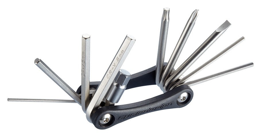 Мультитул складной для велосипеда Cycledesign 8 FUNC Black/Nickel (TO0017), RCH_22823