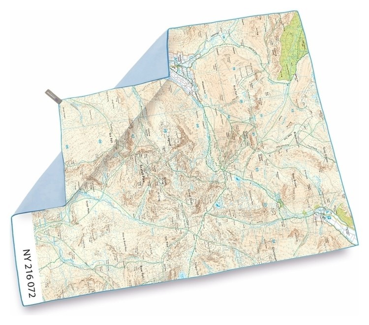 Lifeventure полотенце Soft Fibre Printed Scafell Pike Giant, 63083-Giant
