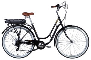Велосипед з електроприводом 28" ST Dorozhnik eRETRO Vbr FR рама-19" 36B 12.5А*г 500Вт чорний YS 768 2025