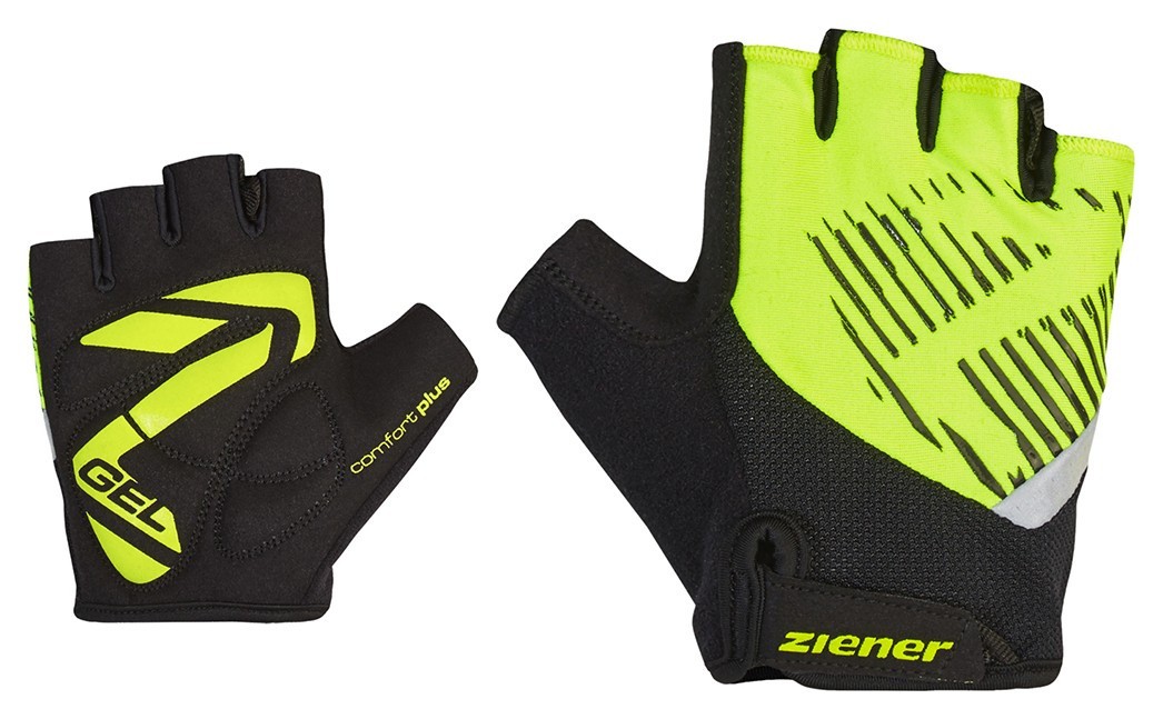 Ziener велоперчатки Cull Jr poison yellow L, 415003-737-L