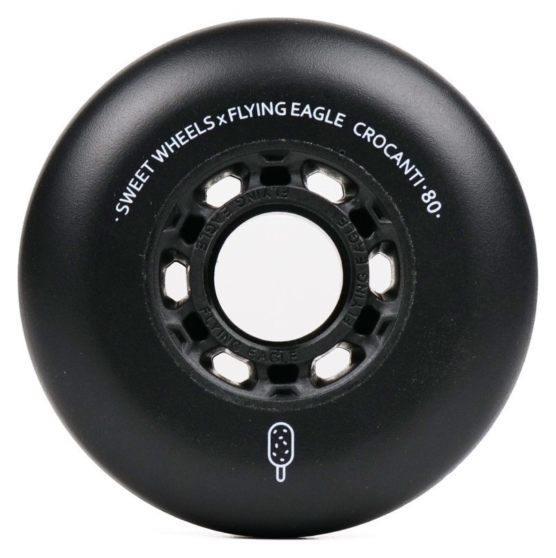 Колеса для роликів Flying Eagle Crocanti 88А 4 шт чорні, ROL_12325_2