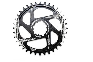 Звезда-неспадайка к шатуну NW AL 36T GXP (SRAM) offset 1mm SNAIL (черн.)
