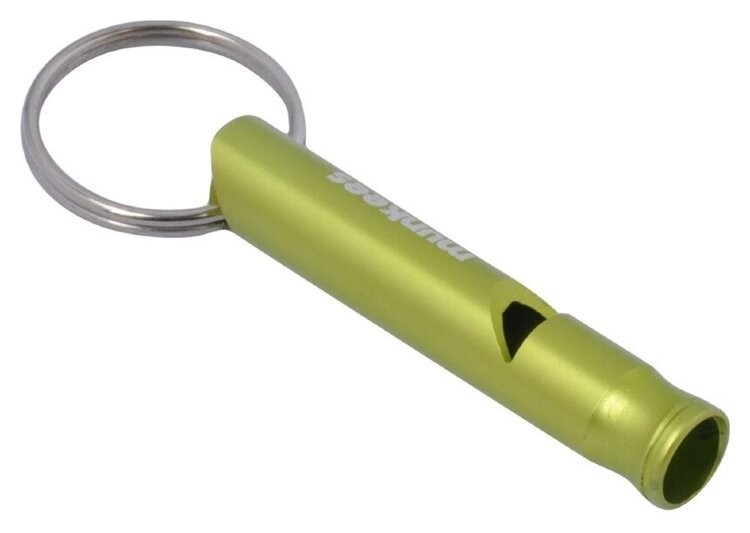 Munkees 3393 брелок-свисток Whistle Small Alu зеленый, 3393-GR
