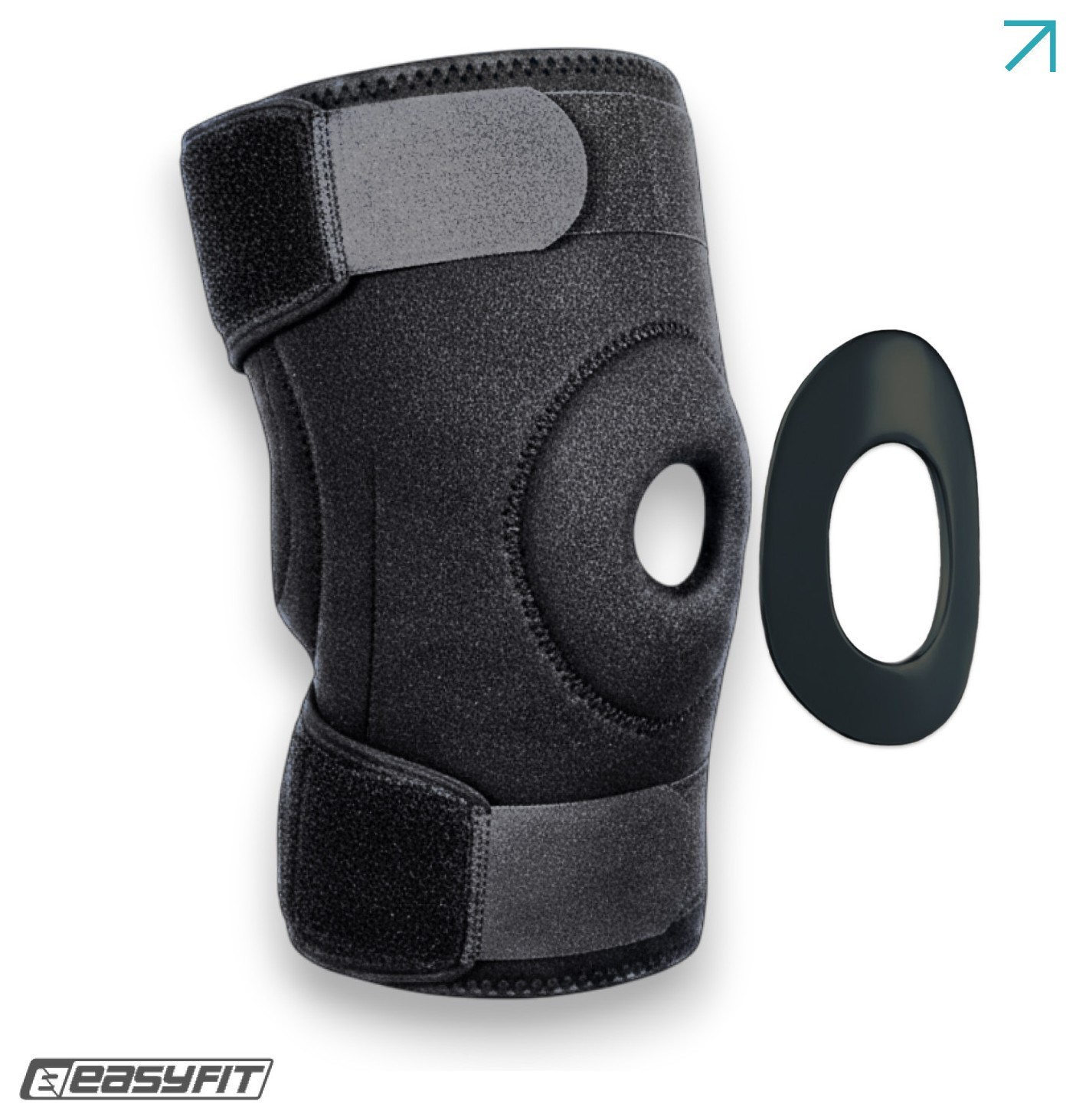 Наколінник-ортез EasyFit із пателярним кільцем, EFIT_EF-0080