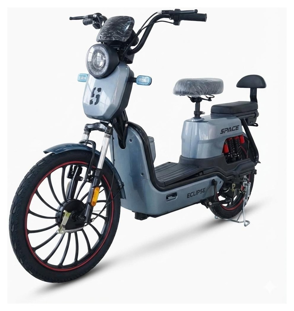 Електроскутер SPACE ECLIPSE 20" 60B 750Вт 20А*г барабан/барабан свинцево-кислотний сірий 2026, ESC-101