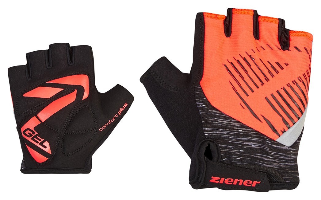 Ziener велоперчатки Cull Jr signal peach L, 415003-747-L