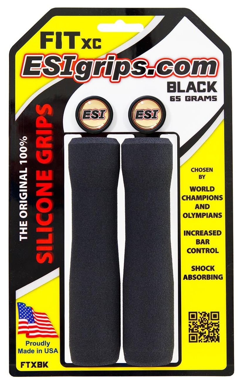 Грипсы ESI Fit XC Black (черные), OBOD_FTXBK