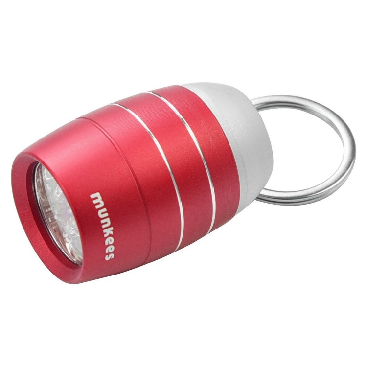 Munkees 1082 брелок-фонарик Cask shape 6-LED Light red, 1082-RD