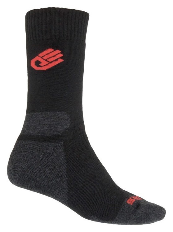 Носки Sensor Expedition Merino black/red 13200081, SU41EM-black-red, SU41EM-black-red-3-5