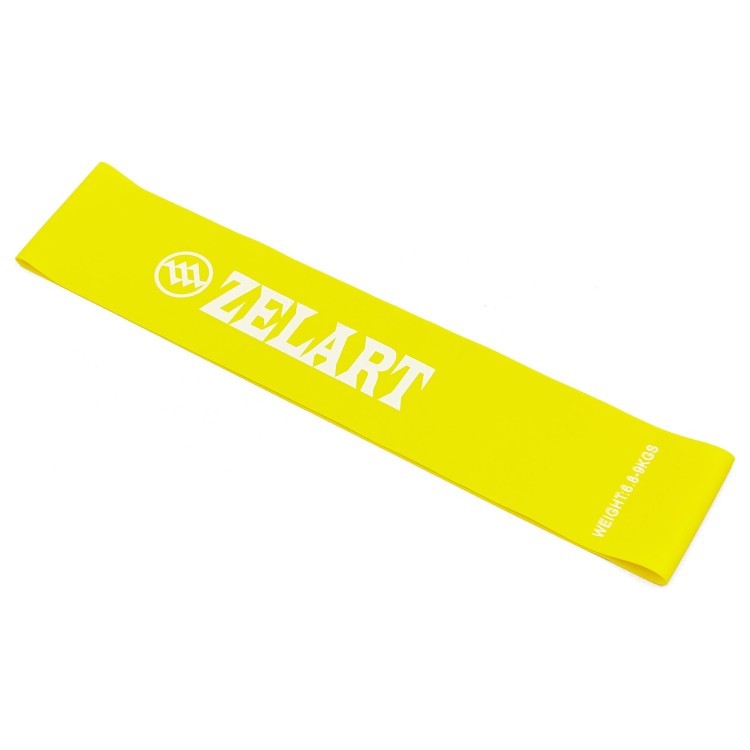 Стрічка опору Zelart LOOP BANDS FI-8228-1 (500x50,8x0,35мм, жорсткість XXS), жовтий, 2353151