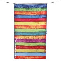 Lifeventure полотенце Soft Fibre Printed Striped Planks Giant