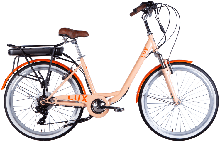 Велосипед с электроприводом 26" ST Dorozhnik eLUX Vbr FR рама-17" 36B 12.5А*ч 500Вт светло-бирюзовый PANTONE 643 C 2025 крылья, крыло пер., крыло зад., подножка, ELB-D-26-226