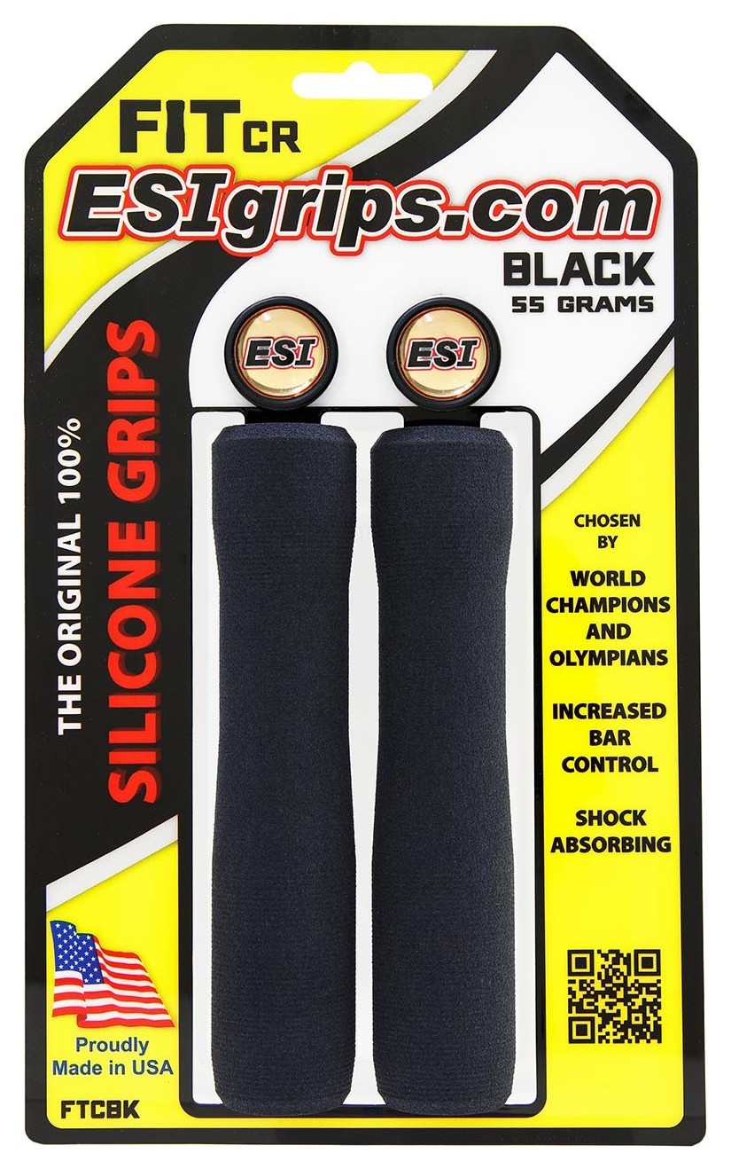 Грипсы ESI Fit CR Black (черные), OBOD_FTCBK