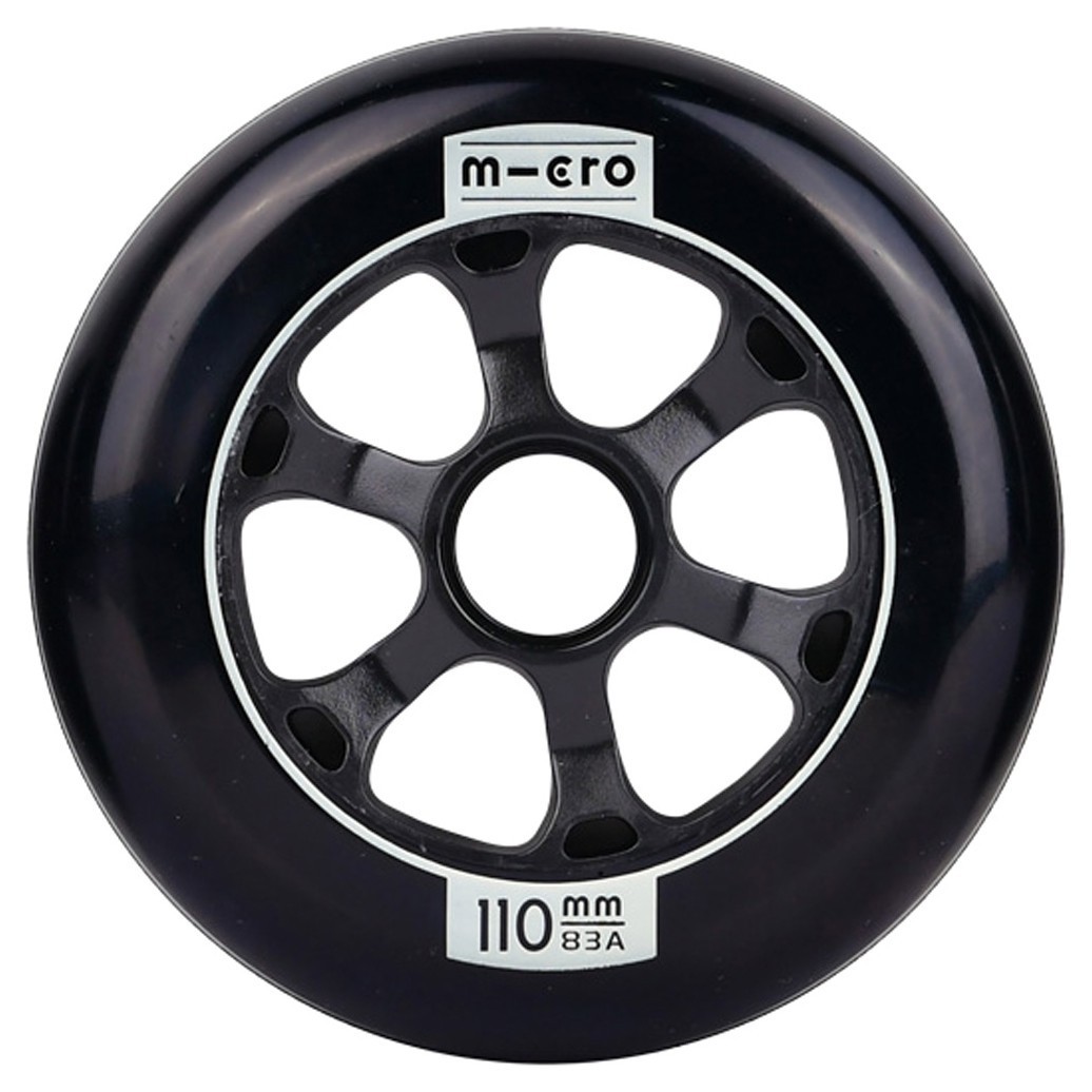 Micro колеса Flow 110 mm black, MSA-FLW-BK