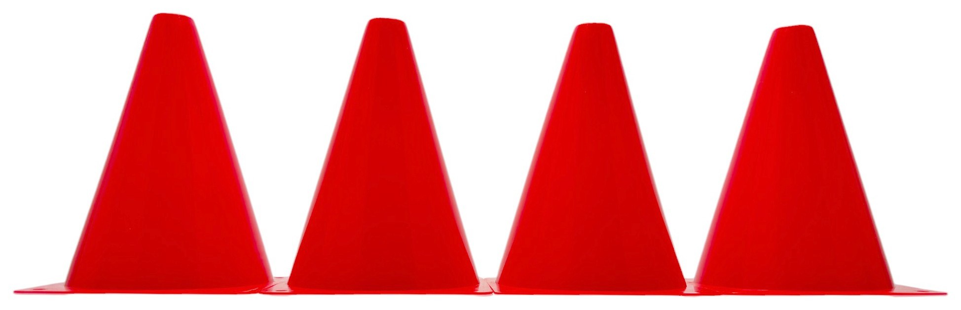 Конусы-фишки спортивные EasyFit 17 см (набор из 4 штук) красные, EFIT_EF-1678-4R