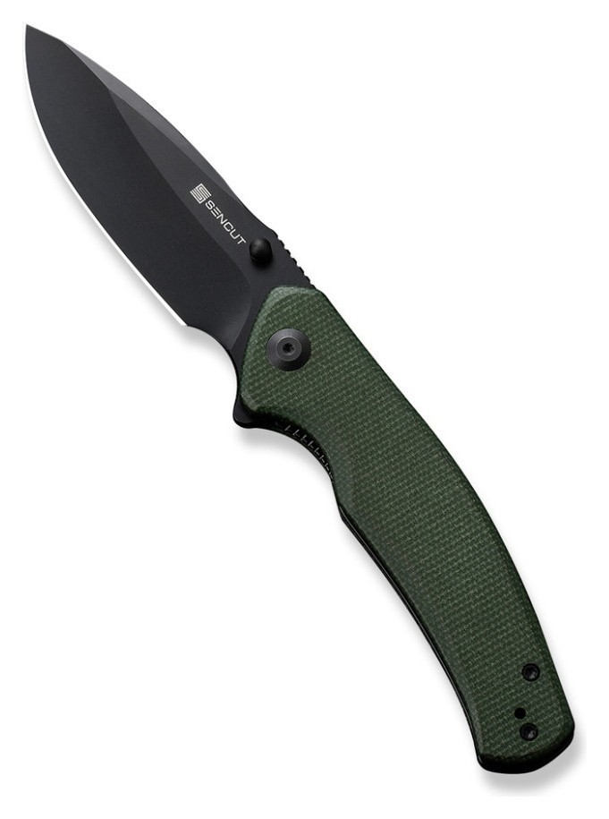 Ніж складаний туристичний Sencut Slashkin, (8.8 см) D2 / Micarta зелений, FNR_S20066-3