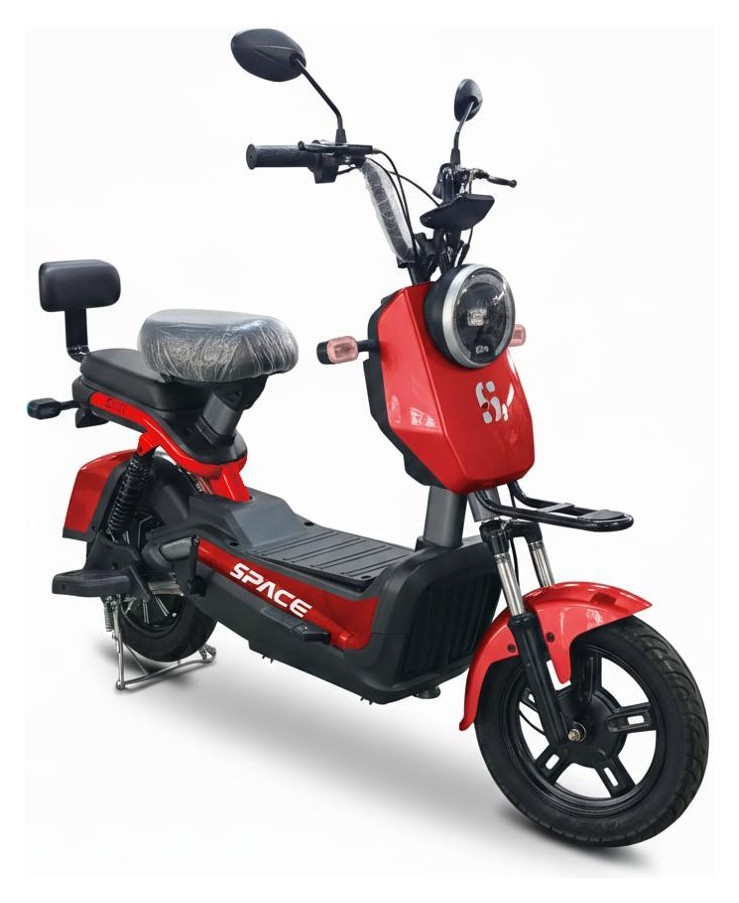 Електроскутер SPACE SIRI 14" 48B 750Вт 20А*г барабан/барабан свинцево-кислотний червоний 2026, ESC-103