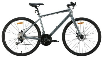 Велосипед AL 28" Leon HD 80 DD рама-19" сірий з чорним (матовий) 2024
