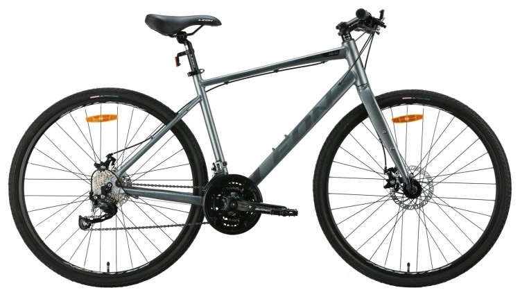 Велосипед AL 28" Leon HD 80 DD рама-19" сірий з чорним (матовий) 2024, OPS-LN-28-043
