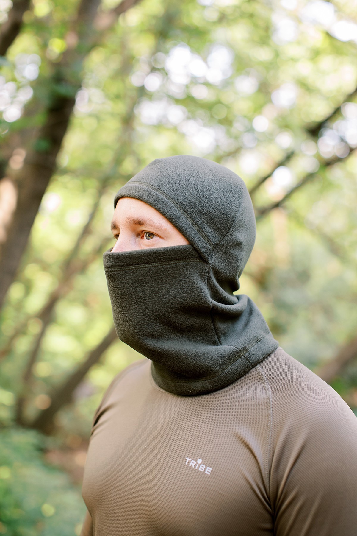 Балаклава флісова Tribe Fleece Balaclava T-KF-0021 OS, olive, T-KF-0021-olive