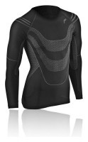 Термобілизна для дорослих: чоловіча кофта Fuse MEGALIGHT 200 LONGSHIRT MAN XL Black