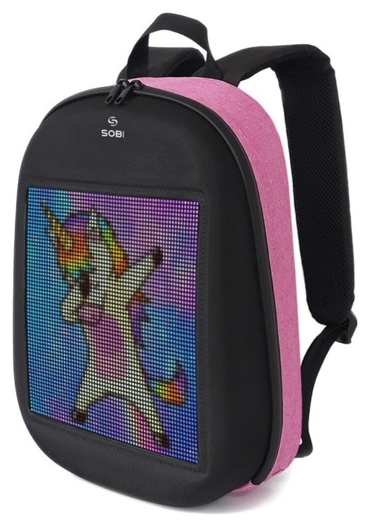 Рюкзак Sobi Pixel SB9702 Pink с LED экраном, SB9702_PK