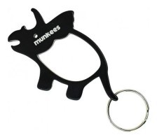 Munkees 3474 брелок-открывашка Triceratops black
