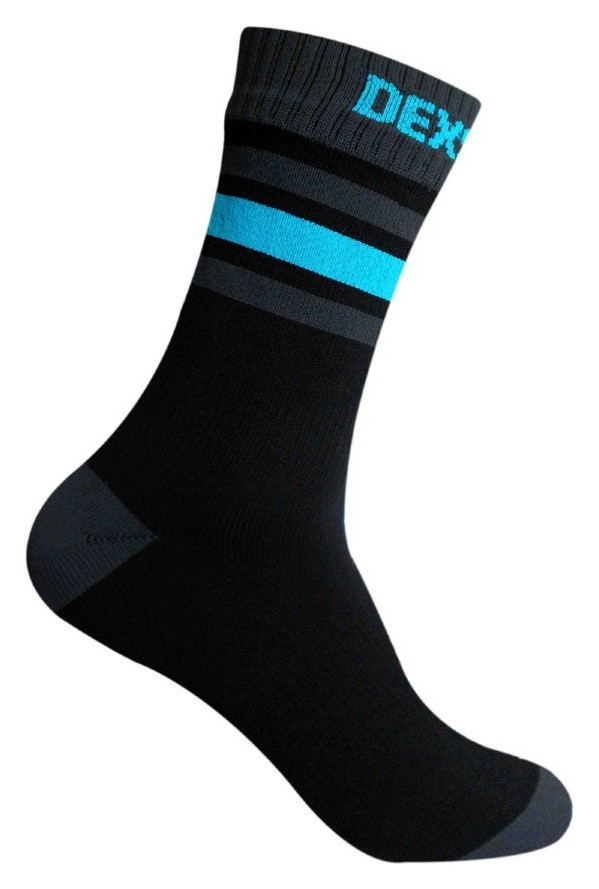 Шкарпетки водонепроникні Dexshell Ultra Dri Sports, р-р XL, з блакитною смугою, FNR_DS625W-ABXL