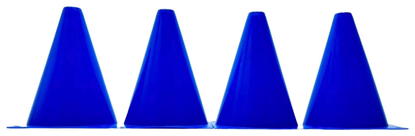 Конусы-фишки спортивные EasyFit 17 см (набор из 4 штук) синие, EFIT_EF-1678-4BL