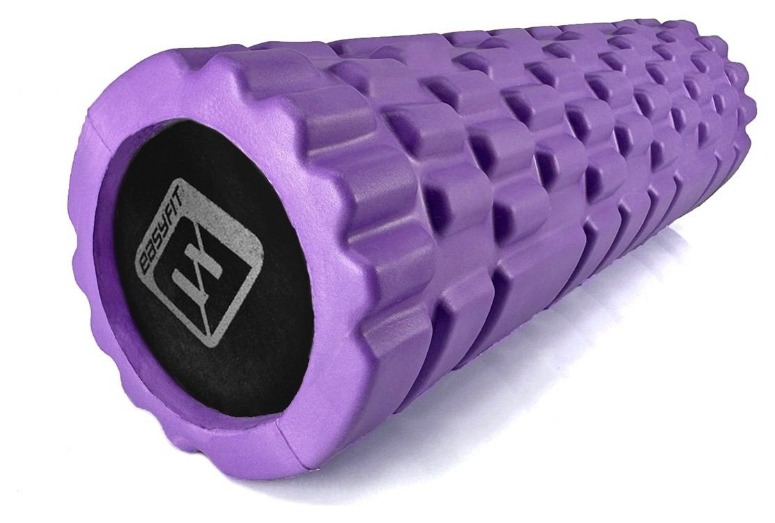 Масажний ролер EasyFit Solid Grid Roller Mini 30 см фіолетовий, EFIT_EF-2057-V
