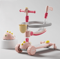Детский самокат CITY LINE 3in1 K2+ helmet, Pink