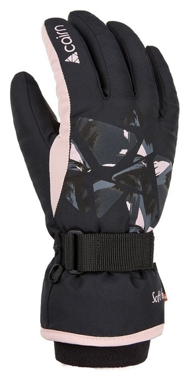 Перчатки Cairn Wizar W black-pink fragment, 0489165-502-6